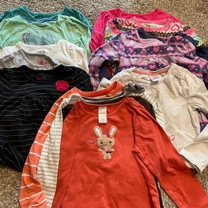 Girls 5T Long sleeve shirt bundle